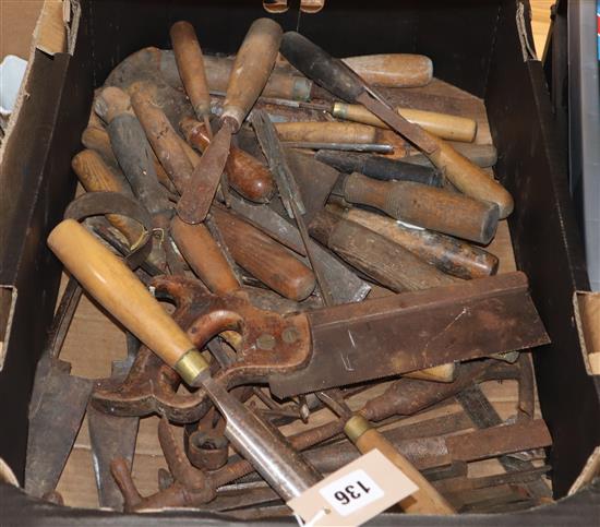A collection of woodworking tools